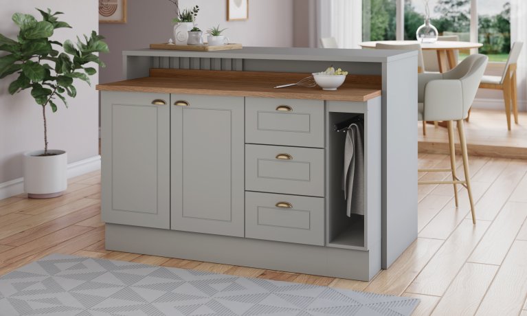 Bancada Gourmet americana Cinza