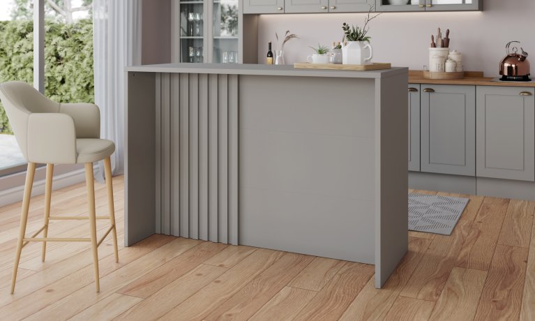 Bancada Gourmet americana Cinza