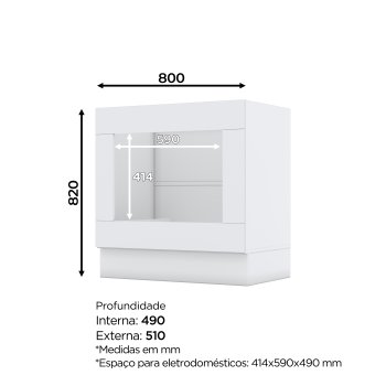 Balcão Forno de Embutir Americana