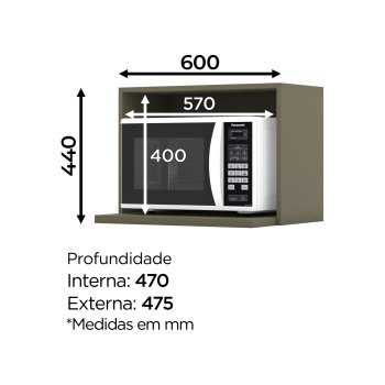 Aéreo Micro-ondas 600 mm Connect