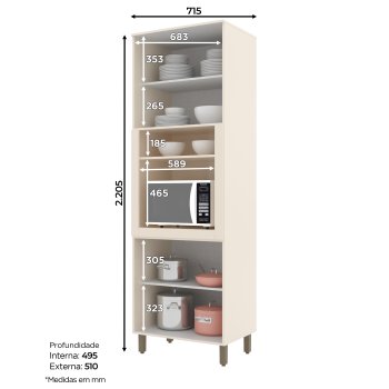 Torre Quente 01 Forno 715 mm Connect