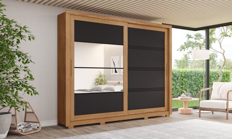 Medelín Nature/Preto HP Espelho