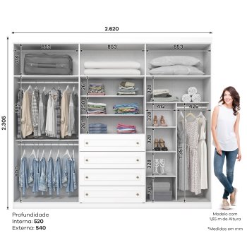 Americano Wardrobe 06 Doors