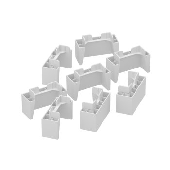 Plastic feet kit 8 units